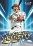 2023 Stadium Club #VV-1 Mike Trout Virtuosos of Velocity