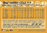 2023 Topps #T88-79 Gerrit Cole 1988 Topps Baseball 35th Anniversary Blue