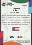 2023 Topps #WBC-20 Javier Baez 2023 World Baseball Classic Stars