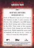 2023 Topps #22GH-7 Rafael Devers 2022 Greatest Hits