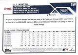 2023 Topps #159 A.J. Minter Rainbow Foil