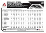 2023 Topps #431 Emmanuel Rivera Rainbow Foil
