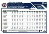2023 Topps Update #US140 Corey Dickerson Rainbow Foil