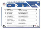 2023 Topps #284 NL Wins Leaders LL, SN2023 Gold #/2023