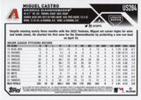 2023 Topps Update #US284 Miguel Castro Royal Blue