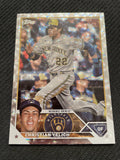 2023 Topps #192 Christian Yelich Silver Pattern Foilboard