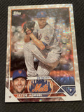 2023 Topps #48 Jacob deGrom Silver Pattern Foilboard