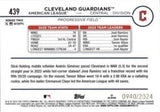 2024 Topps #439 Cleveland Guardians Gold #/2024