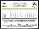 2024 Topps #447 Garrett Mitchell Gold #/2024