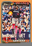 2024 Topps Update #US224 Carlos Santana Gold #/2024