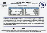 2024 Topps #211 Tampa Bay Rays Rainbow Foil