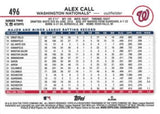 2024 Topps #496 Alex Call Rainbow Foil