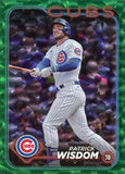 2024 Topps #328 Patrick Wisdom Green Crackle Foil #/499