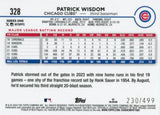 2024 Topps #328 Patrick Wisdom Green Crackle Foil #/499