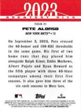 2024 Topps #23GH-21 Pete Alonso 2023 Greatest Hits
