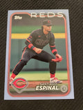 2024 Topps Update #US307 Santiago Espinal Father's Day Powder Blue #/50