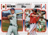 2010 Topps #LL-34 Eddie Mathews / Chipper Jones Legendary Lineage