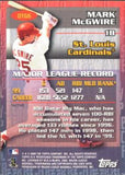 2000 Topps #OTG6 Mark McGwire Own the Game