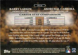 2012 Topps #TT-13 Barry Larkin / Asdrubal Cabrera Timeless Talents