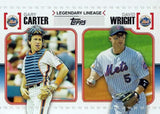2010 Topps #LL18 Gary Carter / David Wright Legendary Lineage