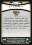 2012 Topps #GF-19 Jose Tabata Gold Futures