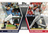 2011 Topps #DD-LZ Evan Longoria / Ryan Zimmerman Diamond Duos (Series 1)