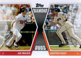 2011 Topps #DD-MP Joe Mauer / Buster Posey Diamond Duos (Series 1)