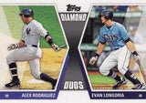 2011 Topps #DD-26 Alex Rodriguez / Evan Longoria Diamond Duos (Series 2)