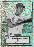 2021 Topps Chrome Platinum Anniv #318 Shogo Akiyama Black & White Diamonds Ref.