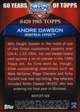 2011 Topps #60YOT-93 Andre Dawson 60 Years of Topps