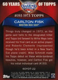 2011 Topps #60YOT-22 Carlton Fisk 60 Years of Topps