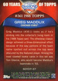 2011 Topps #60YOT-37 Greg Maddux 60 Years of Topps
