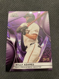2025 Topps Chrome Black #47 Willy Adames Purple Refractors #/75