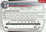 2025 Bowman #BP-112 Cody Freeman Prospects