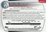 2025 Bowman #BP-137 Kellon Lindsey Prospects