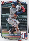 2025 Bowman #BP-146 Yeremi Cabrera Prospects