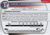 2025 Bowman #BP-146 Yeremi Cabrera Prospects