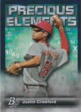 2023 Bowman Platinum #PE-26 Justin Crawford Precious Elements