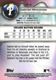 2023 Bowman Platinum #TOP-33 Gabriel Rincones Top Prospects