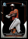 2023 Bowman Chrome #BCP-207 Anderson De Los Santos Prospects