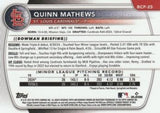 2025 Bowman #BCP-25 Quinn Mathews Chrome Prospects