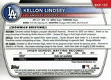 2025 Bowman #BCP-137 Kellon Lindsey Chrome Prospects