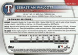 2025 Bowman #BCP-133 Sebastian Walcott Chrome Prospects