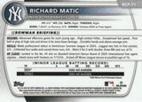 2025 Bowman #BCP-71 Richard Matic Chrome Prospects