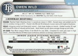 2025 Bowman #BP-14 Owen Wild Prospects