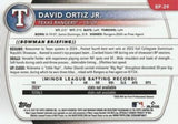 2025 Bowman #BP-29 David Ortiz Jr. Prospects