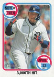 2023 Topps Heritage #NT-1 Miguel Cabrera Now & Then