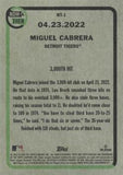 2023 Topps Heritage #NT-1 Miguel Cabrera Now & Then