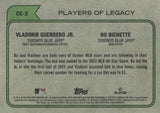2023 Topps Heritage #CC-2 Players of Legacy (Vladimir Guerrero Jr / Bo Bichette)