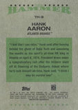 2023 Topps Heritage #TH-9 Hank Aaron The Hammer